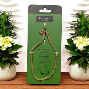 Kate Spade Metallic Gold Phone Charm